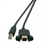 Microconnect USBABF1PANEL2 Cable USB USB 2.0 1,8 m USB A USB B Negro