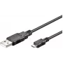Microconnect USBABMICRO1 Cable USB USB 2.0 1 m USB A Micro-USB B Negro