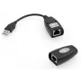 Microconnect USBEXT60M Extensor de red Transmisor y receptor de red Negro