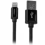 StarTech.com Cable USB a Lightning de 2 m (6 ft.) – Cable de carga largo para iPhone / iPad / iPod – Cable Lightning a USB – Certificado Apple MFi – Negro