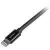 StarTech.com Cable USB a Lightning de 2 m (6 ft.) – Cable de carga largo para iPhone / iPad / iPod – Cable Lightning a USB – Certificado Apple MFi – Negro
