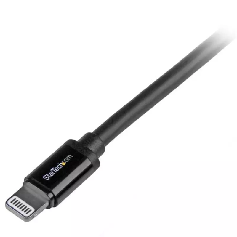 StarTech.com Cable USB a Lightning de 2 m (6 ft.) – Cable de carga largo para iPhone / iPad / iPod – Cable Lightning a USB – Certificado Apple MFi – Negro