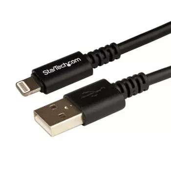 StarTech.com Cable USB a Lightning de 3 m (10 ft.) – Cable de carga largo para iPhone / iPad / iPod – Cable Lightning a USB – Certificado Apple MFi – Negro