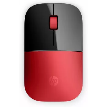 Ratón inalámbrico HP Z3700 rojo, ambidiestro, óptico, RF inalámbrico, 1200 DPI, rojo