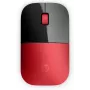 Ratón inalámbrico HP Z3700 rojo, ambidiestro, óptico, RF inalámbrico, 1200 DPI, rojo