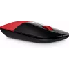 Ratón inalámbrico HP Z3700 rojo, ambidiestro, óptico, RF inalámbrico, 1200 DPI, rojo