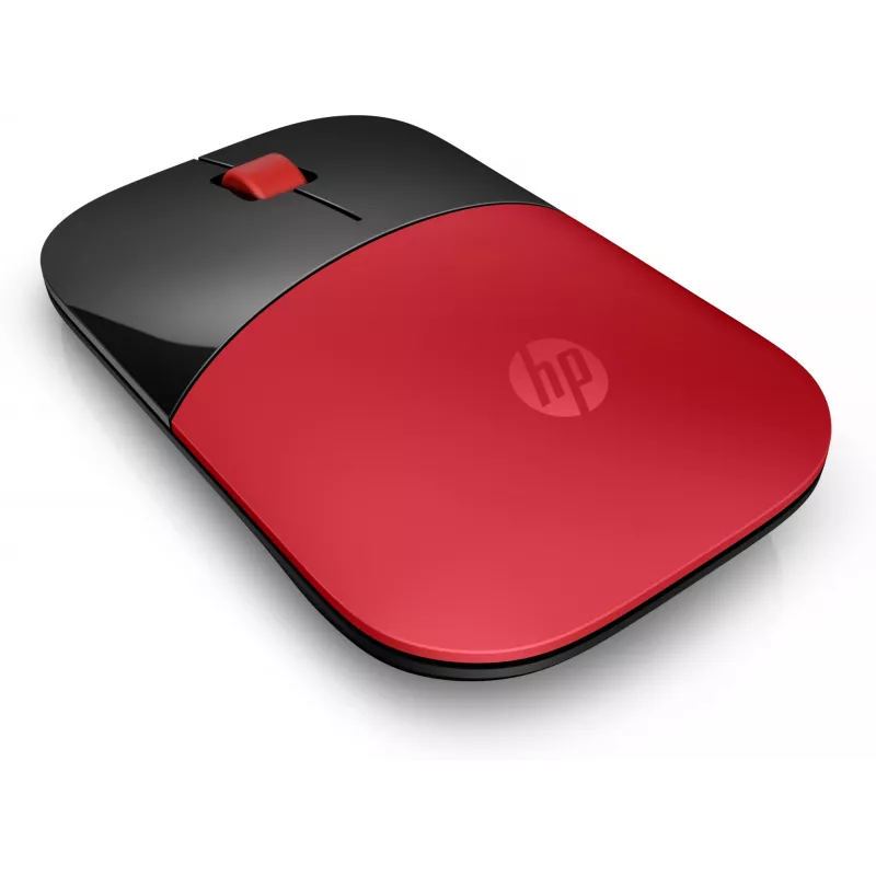 Ratón inalámbrico HP Z3700 rojo, ambidiestro, óptico, RF inalámbrico, 1200 DPI, rojo
