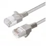 Cable de red Microconnect V-FTP6A01-schlank gris 1 m Cat6a U/FTP (STP)