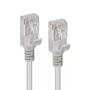 Cable de red Microconnect V-FTP6A01-schlank gris 1 m Cat6a U/FTP (STP)