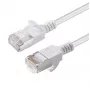 Cable de red Microconnect V-FTP6A01W-schlank blanco 1 m Cat6a U/FTP (STP)