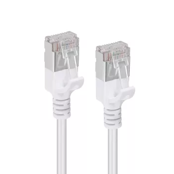 Cable de red Microconnect V-FTP6A02W-schlank blanco 2 m Cat6a U/FTP (STP)