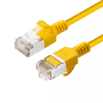 Cable de red Microconnect V-FTP6A03Y-schlank amarillo 3 m Cat6a U/FTP (STP)