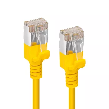 Cable de red Microconnect V-FTP6A03Y-schlank amarillo 3 m Cat6a U/FTP (STP)