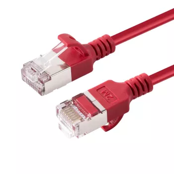 Cable de red Microconnect V-FTP6A05R-schlank rojo 5 m Cat6a U/FTP (STP)
