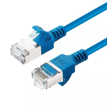 Cable de red Microconnect V-FTP6A075B-schlank azul 7,5 m Cat6a U/FTP (STP)