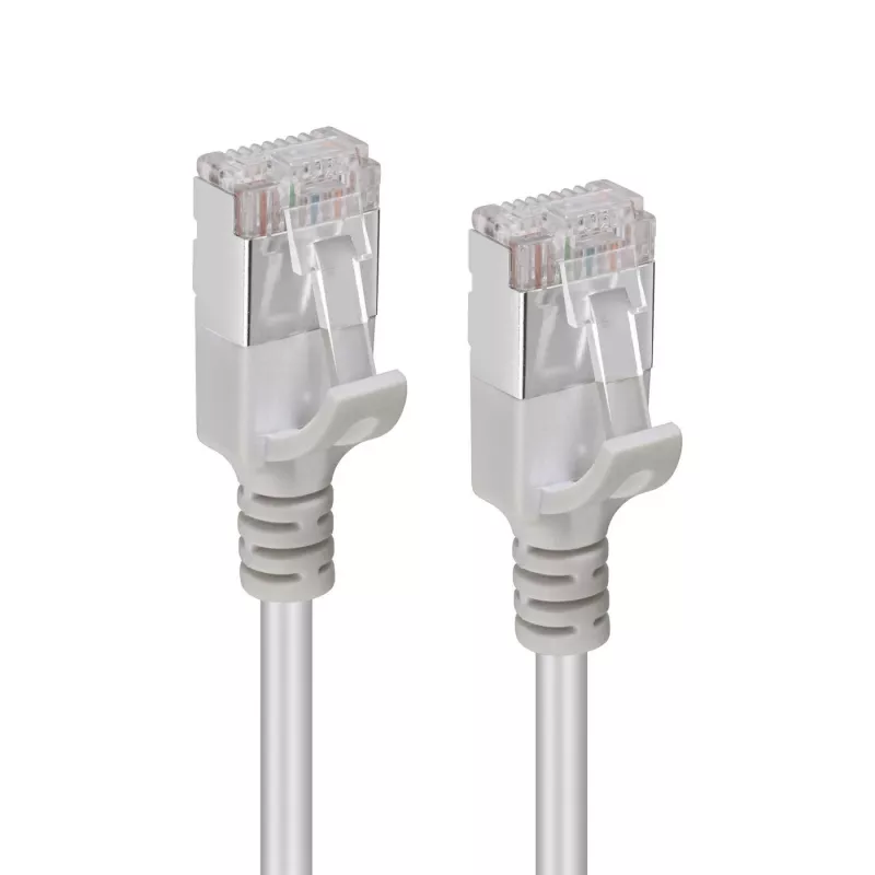 Microconnect V-FTP6A10-schlank cable de red gris 10 m Cat6a U/FTP (STP)