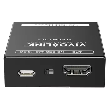 Vivolink VLHDMICTL2 emulador EDID 3840x2160 18 Gbit/s negro