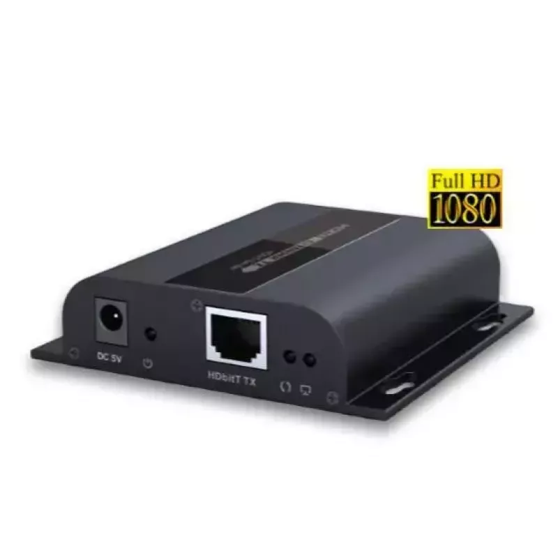 Emisor AV VivoLink VLHDMIEXT1-TV2 – entrada/salida HDMI sobre Cat5e, hasta 1920x1080, 120 m, cableado, negro