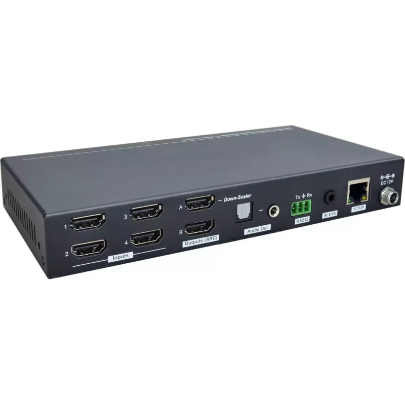 Vivolink VLHDMIMAT4X2RS conmutador de matriz con escalado 7,5 W