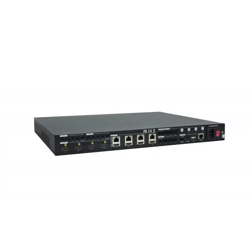 Vivolink VLHDMIMAT4X444 conmutador de matriz AV pantalla integrada 65 W