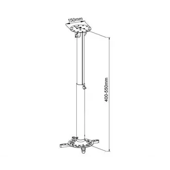 Vivolink VLMC200 soporte para proyector techo blanco