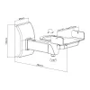 Soporte para altavoz Vivolink VLMSP15 pared negro capacidad 15 kg