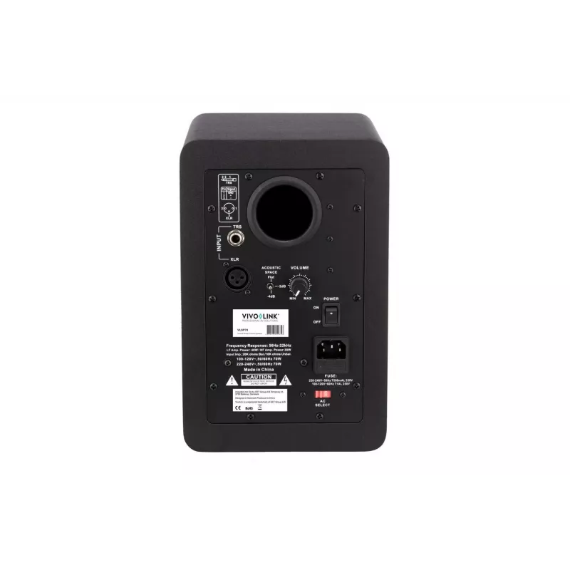 Vivolink VLSP70 Altavoz 2 vías Negro Cableado 50 W