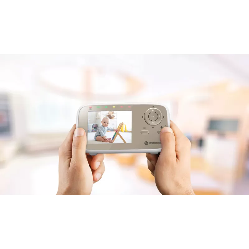 Motorola VM483 Videovigilante para bebés 300 m FHSS Dorado, Blanco