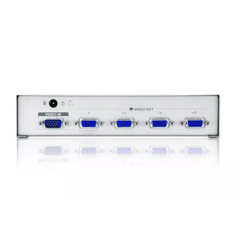 ATEN VS94A divisor de vídeo VGA de 4 puertos, 1x entrada VGA / 4x salida VGA, 1920 x 1400, 350 MHz, hasta 30 m