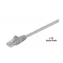 Microconnect V-UTP510VP cable de red Cat5e U/UTP 10 m, gris, pack de 10