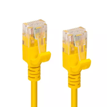 Microconnect V-UTP6A005Y-schlank Cable de red amarillo 0,5 m Cat6a U/UTP (UTP)