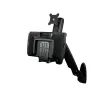 Estación de trabajo de montaje en pared StarTech.com – Escritorio elevable articulado Full-Motion con brazo ergonómico regulable en altura para monitor y bandeja de teclado – Soporte para ratón y escáner – Pantalla VESA individual