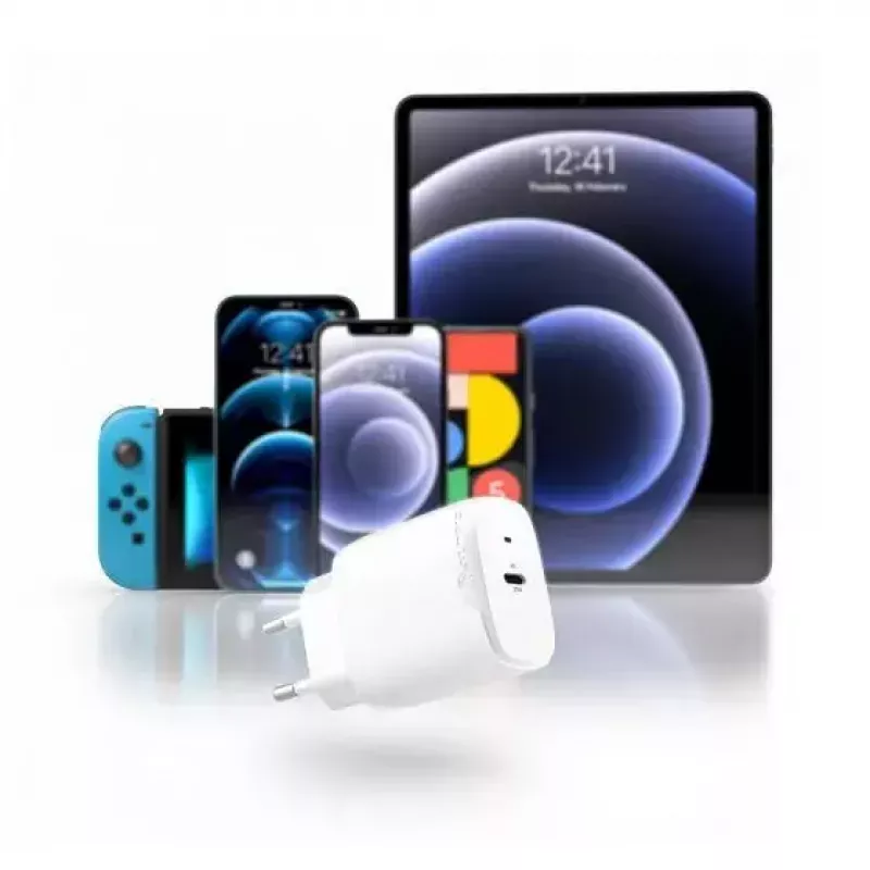 Cargador de interior ALOGIC WC1X20-EU smartphone 100-240V USB-C blanco