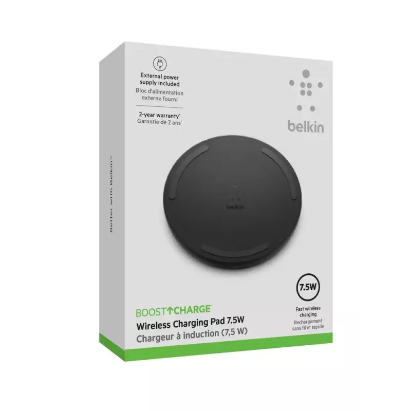 Cargador inalámbrico Belkin Boost Charge WIA001VFBK negro