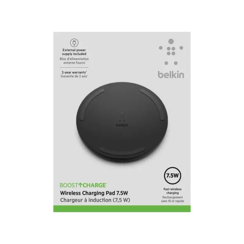Cargador inalámbrico Belkin Boost Charge WIA001VFBK negro