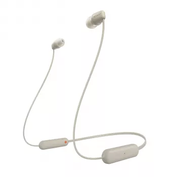 Auriculares Sony WI-C100 inalámbricos in-ear llamadas/música Bluetooth beige