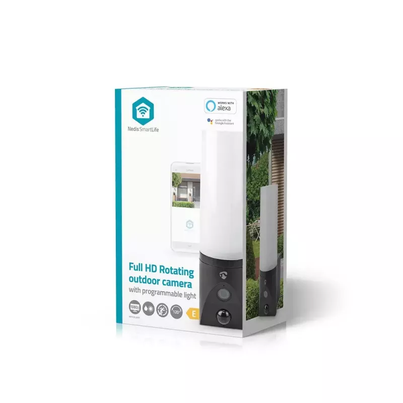 Cámara de vigilancia IP Nedis WIFICOL20BK exterior 1920x1080 inalámbrica negra