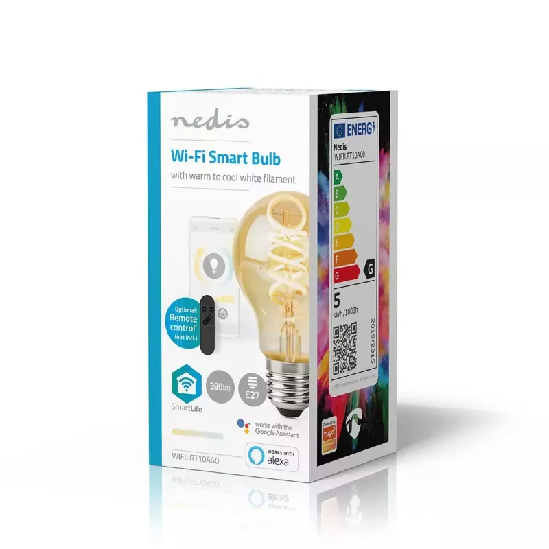 Lámpara LED Nedis SmartLife 4,9 W (E27) 360 lm, blanco frío / blanco cálido, 10.000 h de vida útil