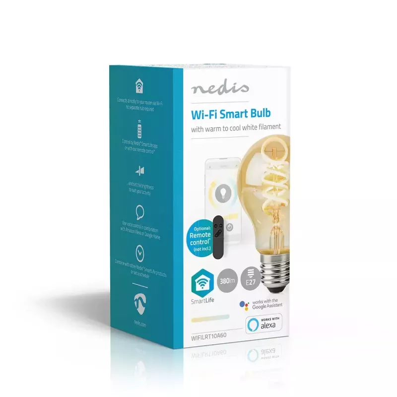 Lámpara LED Nedis SmartLife 4,9 W (E27) 360 lm, blanco frío / blanco cálido, 10.000 h de vida útil
