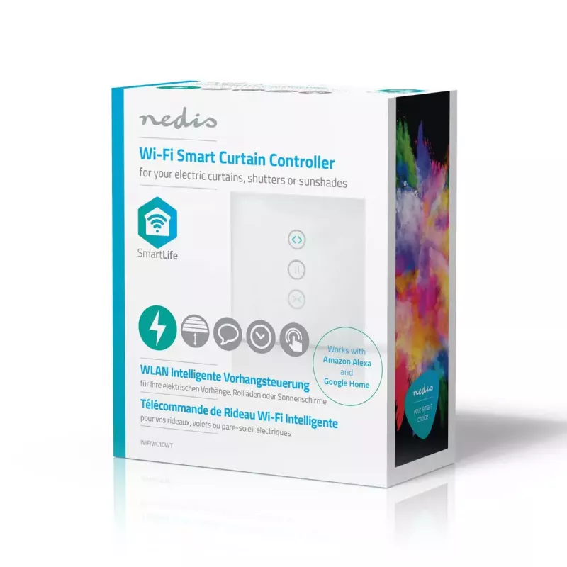 Transmisor WWAN de pared Nedis WIFIWC10WT — Interfaz smart home con cable e inalámbrica