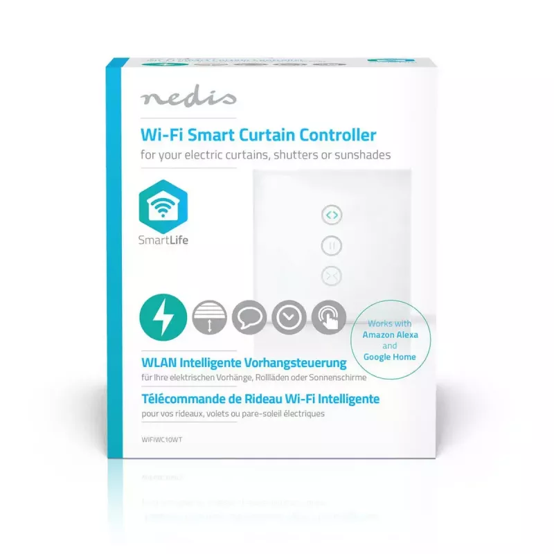 Transmisor WWAN de pared Nedis WIFIWC10WT — Interfaz smart home con cable e inalámbrica