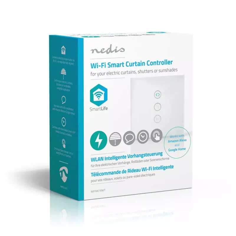 Transmisor WWAN de pared Nedis WIFIWC10WT — Interfaz smart home con cable e inalámbrica