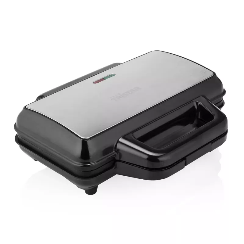 Máquina de gofres y patatas Tristar WF-1171, 1000 W, placa 28,5×15,2 cm, acero inoxidable, 1,5 kg