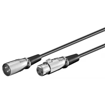 Cable de audio Microconnect XLRMF05 0,5 m XLR (3 polos) negro