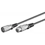 Cable de audio Microconnect XLRMF05 0,5 m XLR (3 polos) negro