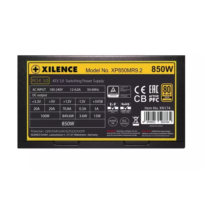 Fuente de alimentación Xilence Performance X Series XP850MR9.2 850 W