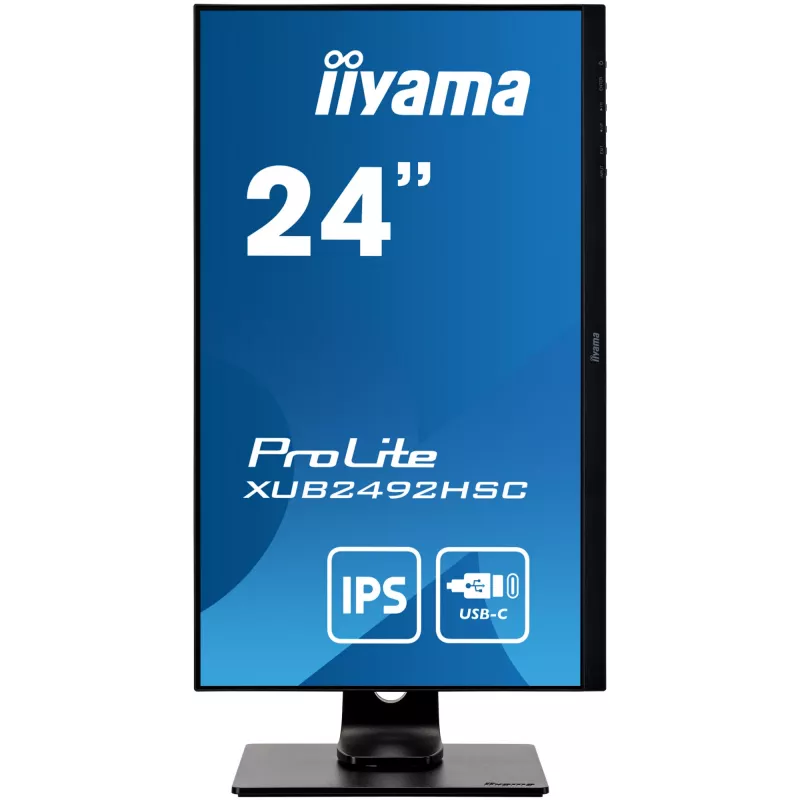 iiyama ProLite XUB2492HSC-B1 monitor LED de 61 cm (24 pulgadas), IPS, Pivot, USB-C