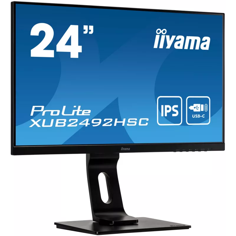 iiyama ProLite XUB2492HSC-B1 monitor LED de 61 cm (24 pulgadas), IPS, Pivot, USB-C