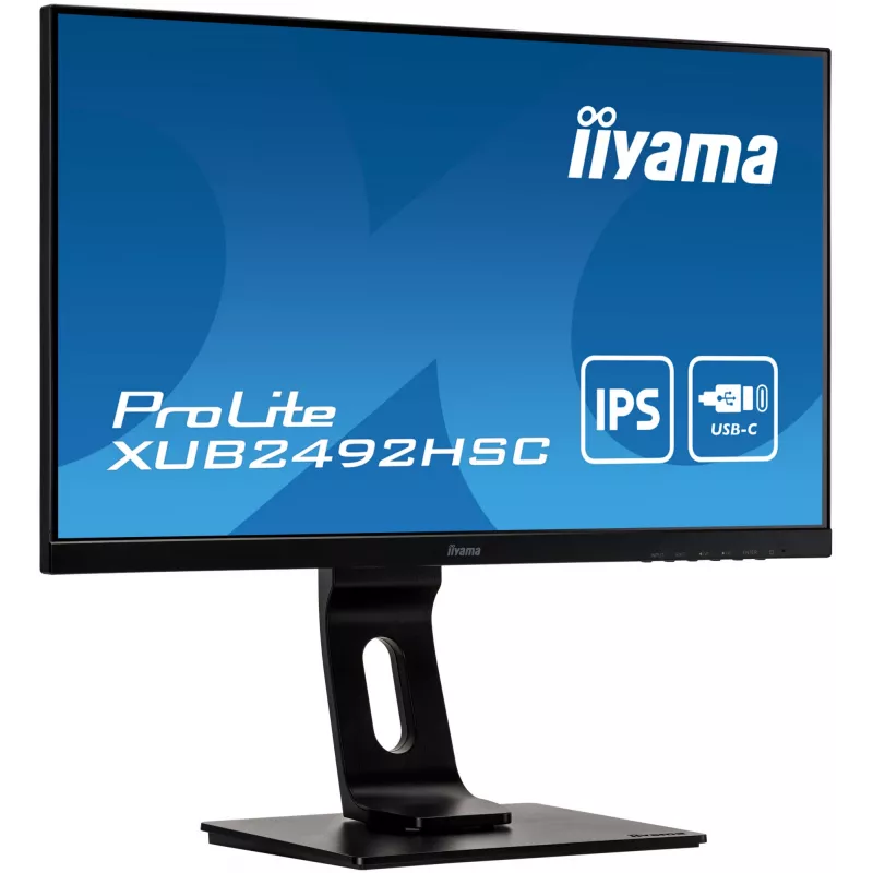iiyama ProLite XUB2492HSC-B1 monitor LED de 61 cm (24 pulgadas), IPS, Pivot, USB-C