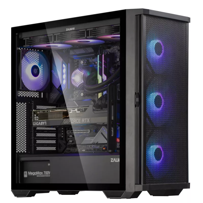Zalman Z10 PLUS Caja de ordenador Semitorre Negra